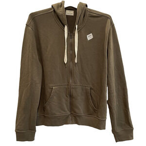 Men's Mutual Weave Full Zipper Hoodie XXL Olive Green ✨NEW✨ Long Sleeve